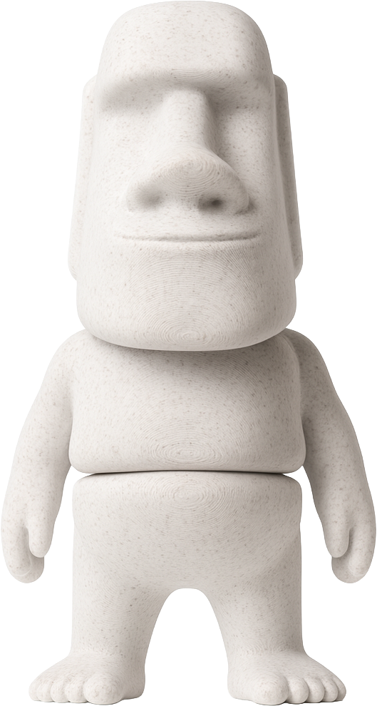 Moai, vista frente