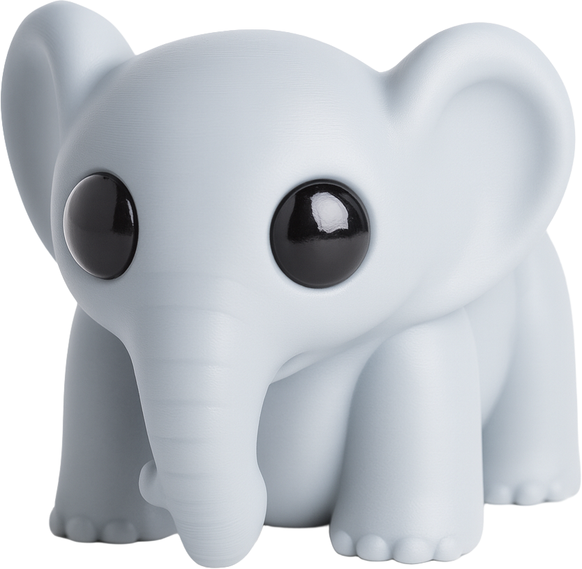 Elefante, vista frente